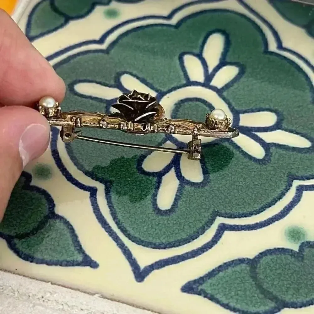 Vintage Faux Pearl Brooch